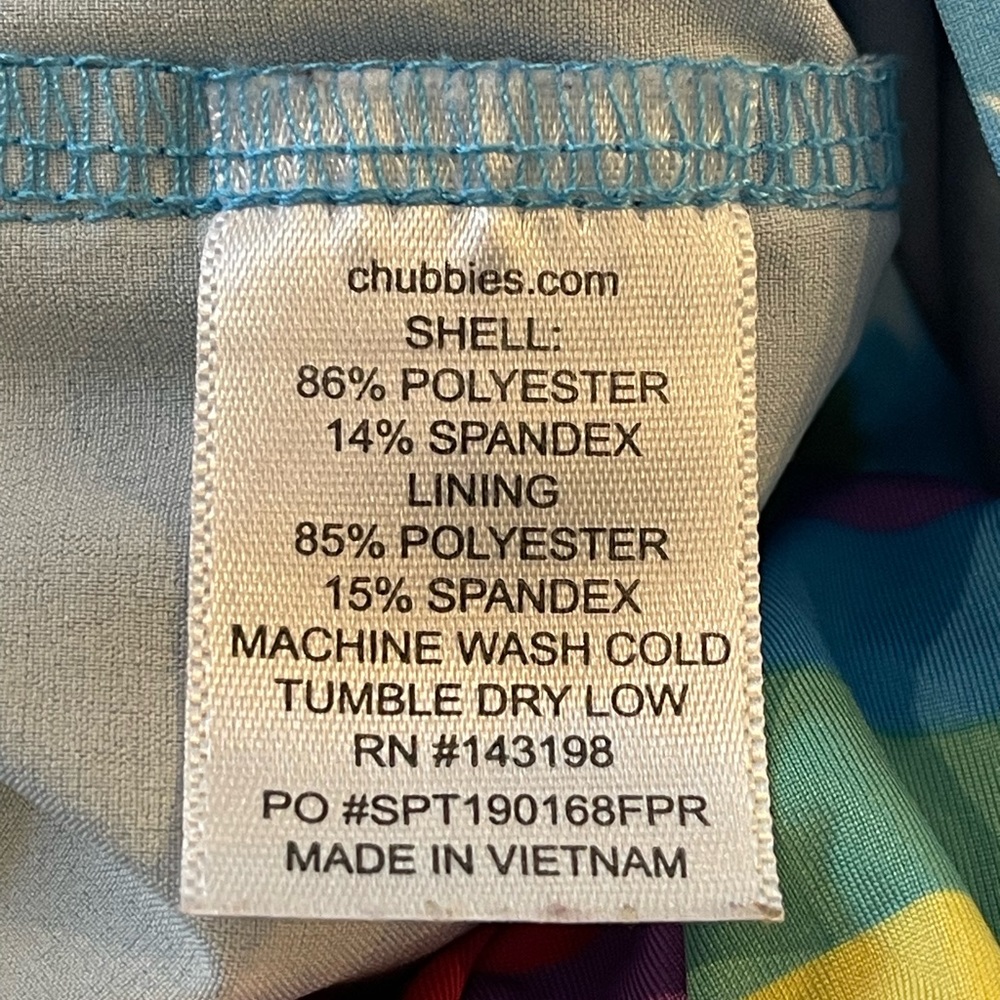 CHUBBIES Lined Classic Swim trunks - Blue star print - Picture 7 of 7